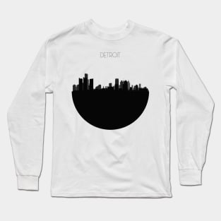 Detroit Skyline Long Sleeve T-Shirt